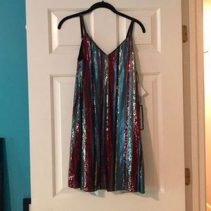 Rainbow Sequin Dress